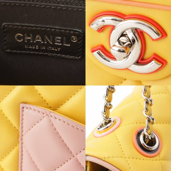 re cha sh w 00239 6 Chanel Matelasse 30 Lambskin Single Flap Chain Shoulder Bag Multicolor