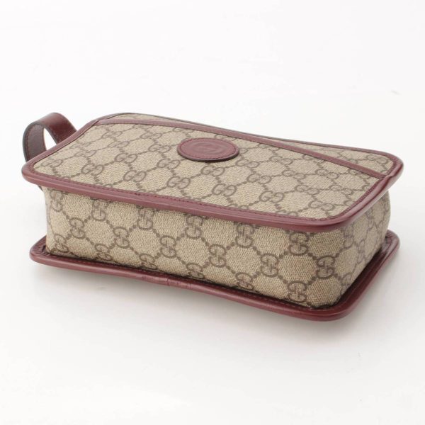 re guc cl w 00005 4 Gucci GG Interlocking Travel Case Clutch Bag Beige