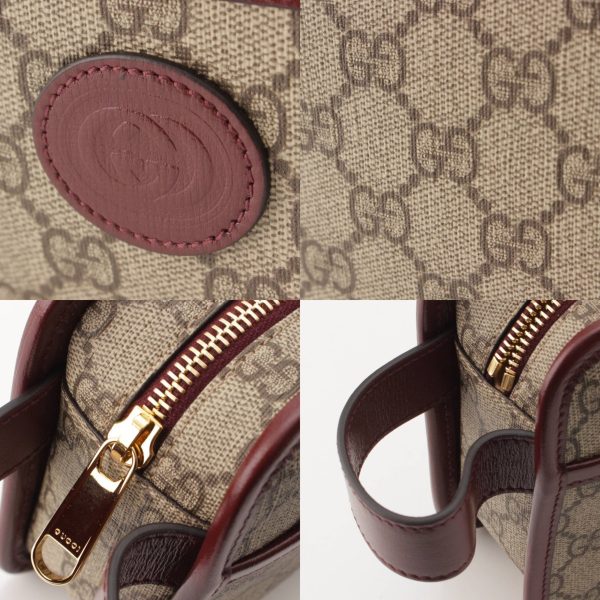 re guc cl w 00005 7 Gucci GG Interlocking Travel Case Clutch Bag Beige