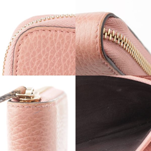 re guc fo w 00034 8 Gucci Interlocking G Leather Long Wallet Wallet Pink