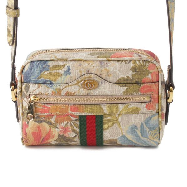 re guc sh w 00224 Gucci Ophidia GG Flora Canvas Mini Shoulder Bag Multicolor