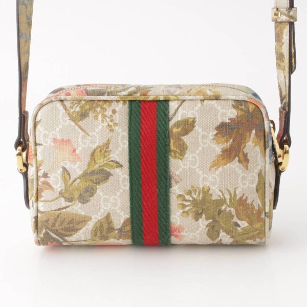 re guc sh w 00224 3 Gucci Ophidia GG Flora Canvas Mini Shoulder Bag Multicolor