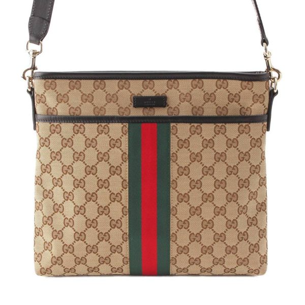 re guc sh w 00243 Gucci Sherry Line GG Canvas Shoulder Bag 388926 Beige