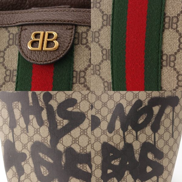 re guc to u 00018 7 Gucci Balenciaga Graffiti Hacker Project Tote Bag Beige