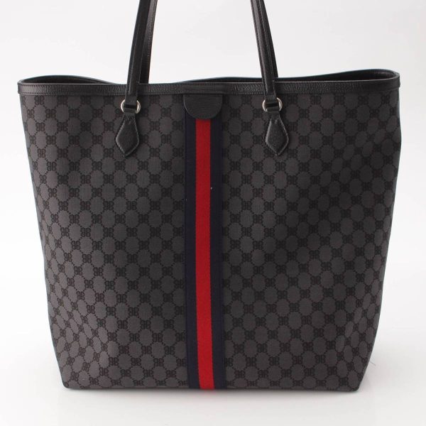 re guc to u 00019 3 Gucci Balenciaga Graffiti Hacker Project Tote Bag Black