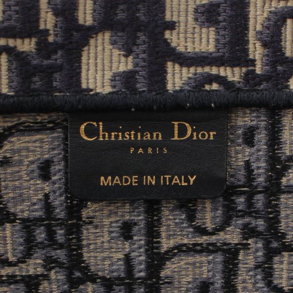 re ist to w 00027 6 Christian Dior Aublique Book Tote Large Canvas Tote Bag Navy Blue