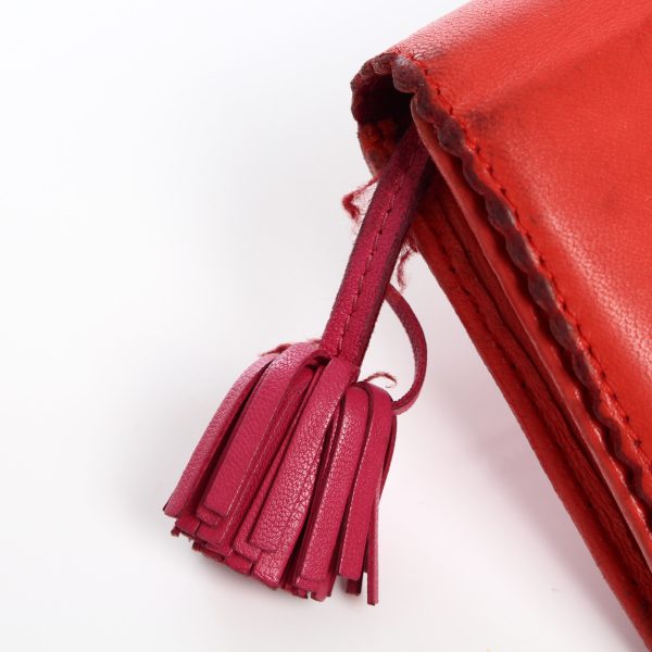 re loe pu w 00004 7 Loewe Long Wallet Amazona Red