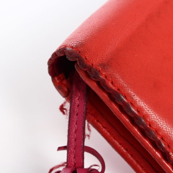 re loe pu w 00004 8 Loewe Long Wallet Amazona Red