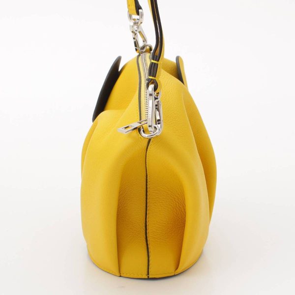 re loe sh w 00250 2 Loewe Elephant Animal Classic Calf Shoulder Bag Yellow