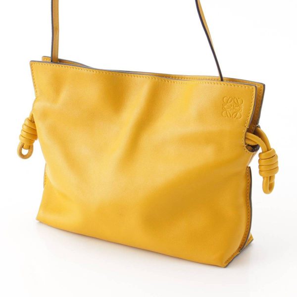 re loe sh w 00256 1 Loewe Anagram Flamenco Clutch Mini Shoulder Bag Yellow