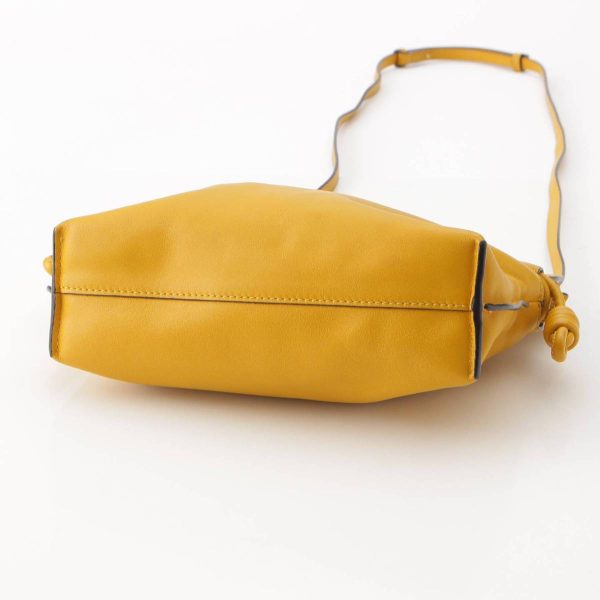 re loe sh w 00256 4 Loewe Anagram Flamenco Clutch Mini Shoulder Bag Yellow