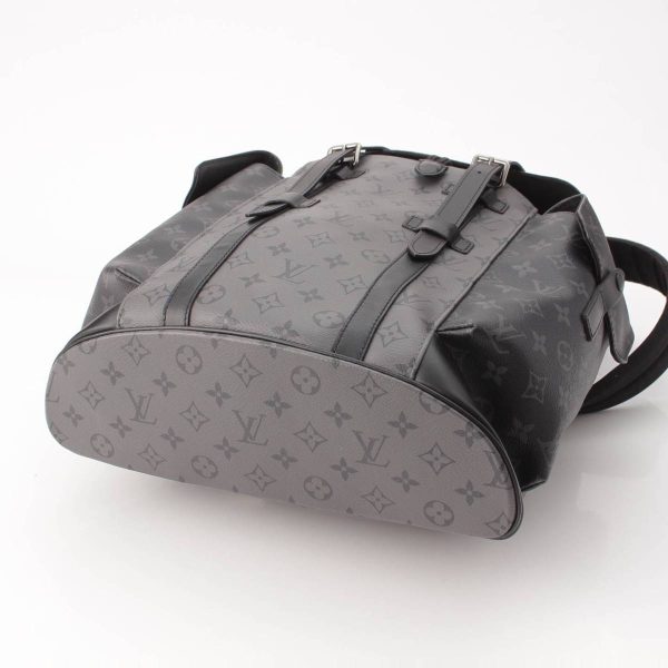 re lou ba w 00048 4 Louis Vuitton Eclipse Christopher PM Backpack M45419 Black