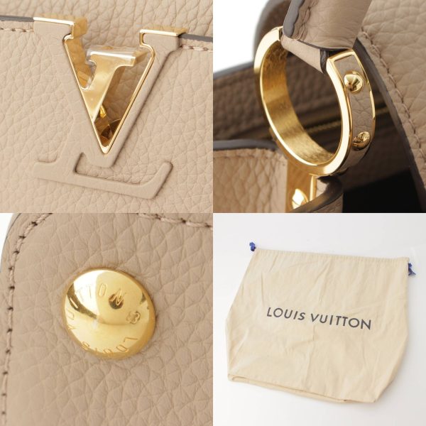 re lou ha w 00362 6 Louis Vuitton Capucines BB Taurillon Galet M94634 Beige