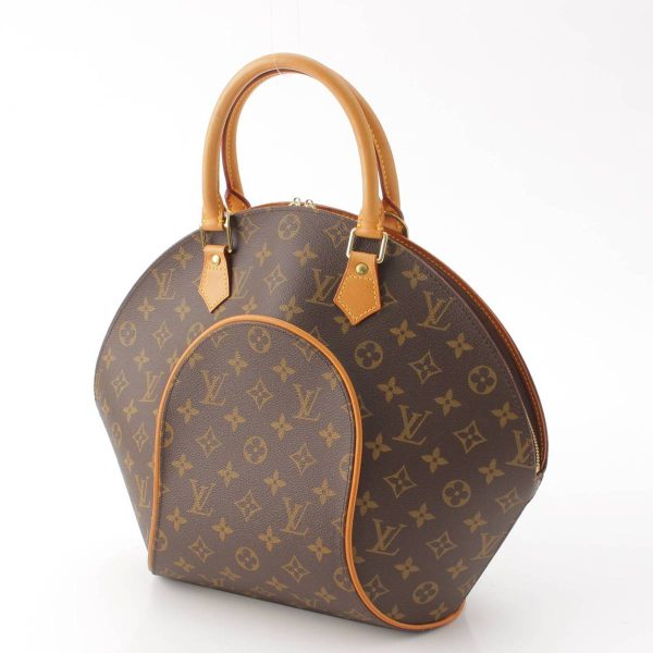 re lou ha w 00371 1 Louis Vuitton Monogram Ellipse MM Handbag M51126 Brown