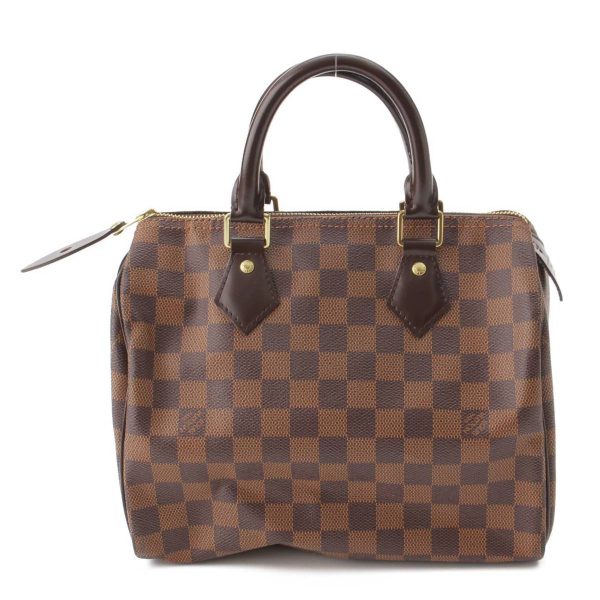 re lou ha w 00375 Louis Vuitton Damier Speedy 25 Handbag Boston Bag N41365 Brown