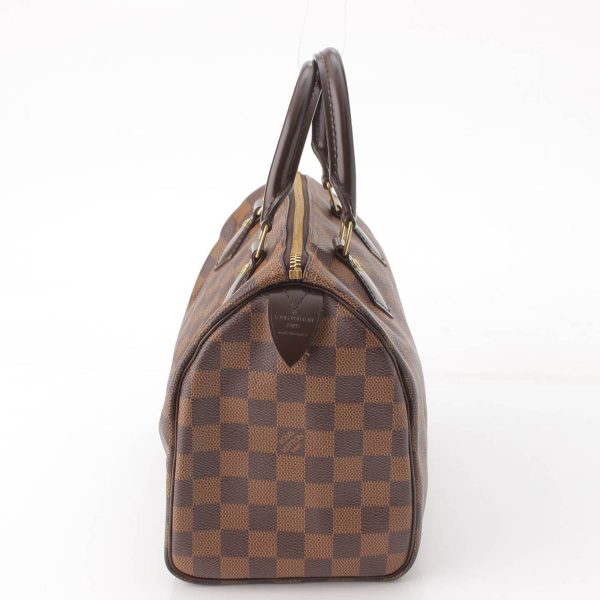 re lou ha w 00375 1 Louis Vuitton Damier Speedy 25 Handbag Boston Bag N41365 Brown