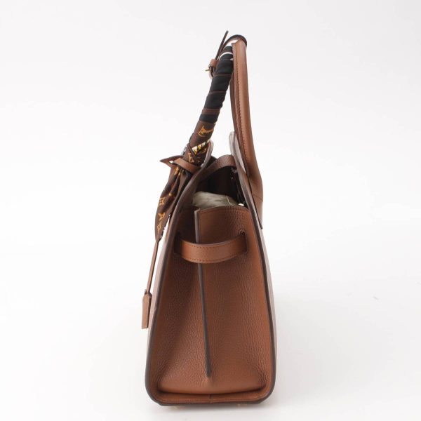 re lou ha w 00379 2 Louis Vuitton Neo Steamer PM Automarokinuri Taurillon Handbag with Scarf Brown