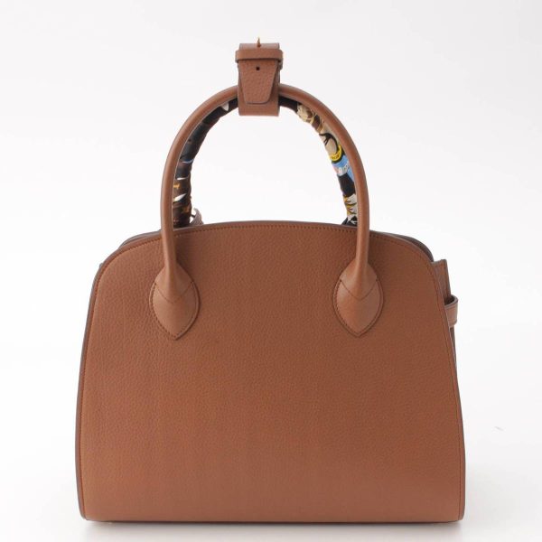 re lou ha w 00379 3 Louis Vuitton Neo Steamer PM Automarokinuri Taurillon Handbag with Scarf Brown