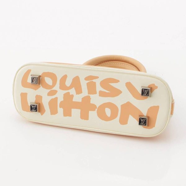 re lou ha w 00383 3 Louis Vuitton Monogram Graffiti Alma PM Leather White