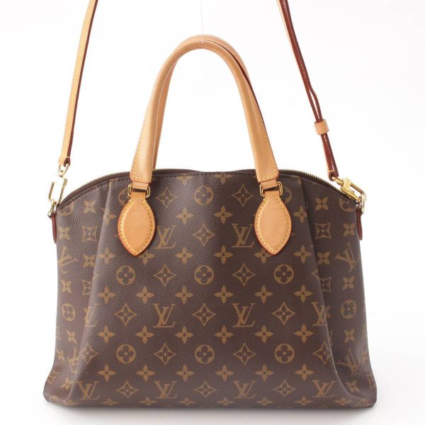 re lou ha w 00384 2 Louis Vuitton Monogram Soboree MM 2way Shoulder Bag Brown