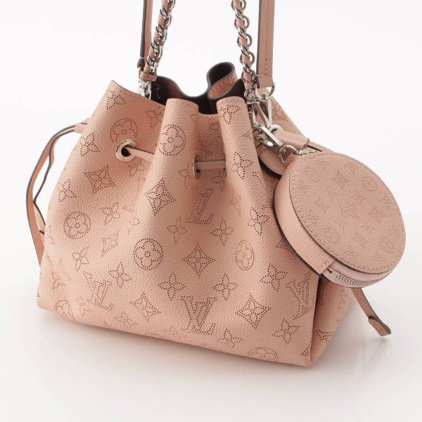 re lou ha w 00388 1 Louis Vuitton Mahina Bella Drawstring Shoulder Bag Pink