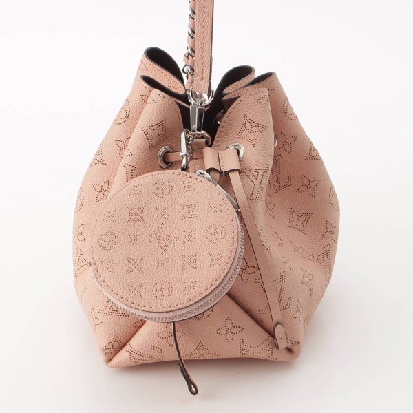 re lou ha w 00388 2 Louis Vuitton Mahina Bella Drawstring Shoulder Bag Pink