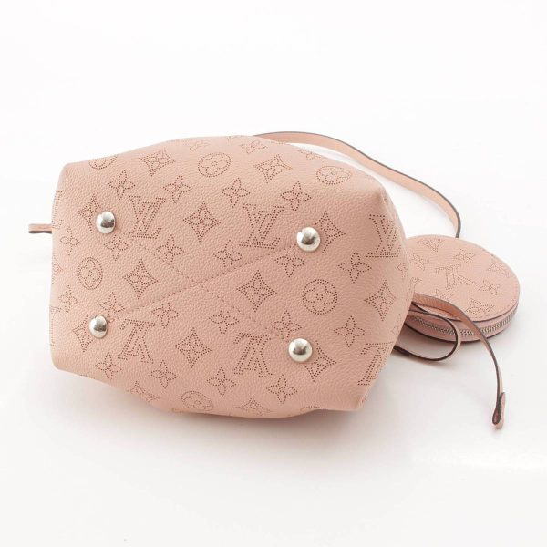 re lou ha w 00388 4 Louis Vuitton Mahina Bella Drawstring Shoulder Bag Pink