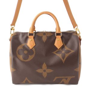 re lou sh w 00342 Louis Vuitton Speedy 25 Handbag Monogram Brown