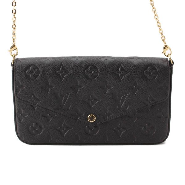 re lou sh w 00344 Louis Vuitton Empreinte Pochette Shoulder Bag M64064 Noir