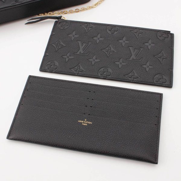 re lou sh w 00344 7 Louis Vuitton Empreinte Pochette Shoulder Bag M64064 Noir