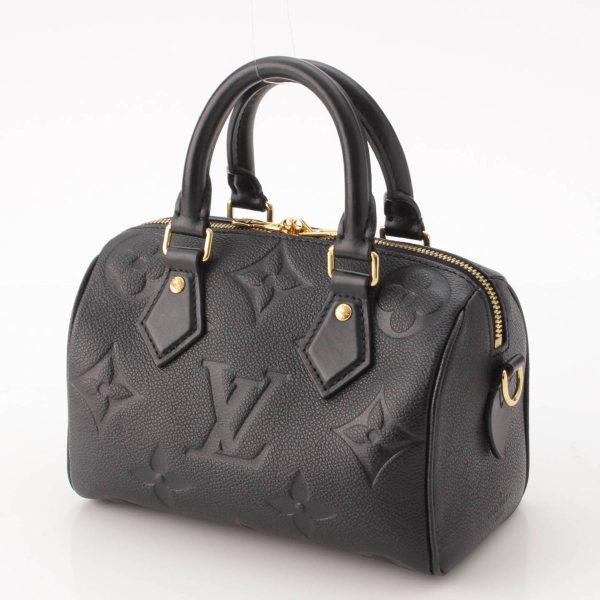 re lou sh w 00345 1 Louis Vuitton Empreinte Speedy Bandouliere 20 M58953 Noir Black