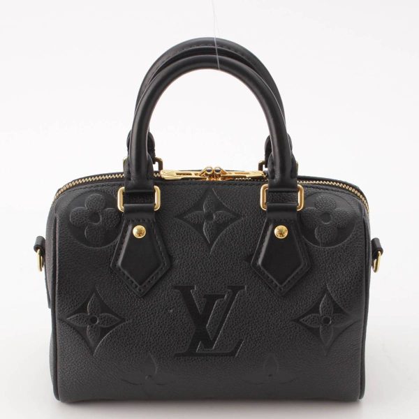 re lou sh w 00345 3 Louis Vuitton Empreinte Speedy Bandouliere 20 M58953 Noir Black