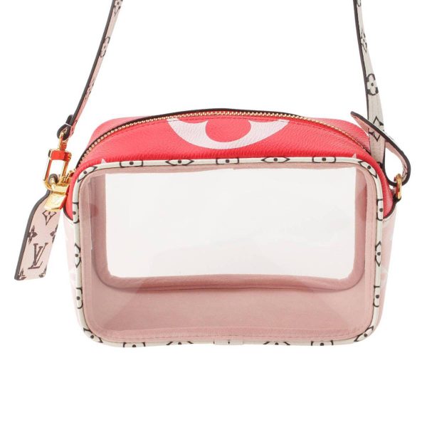 re lou sh w 00348 Louis Vuitton Giant Beach Pouch Shoulder Bag Pink