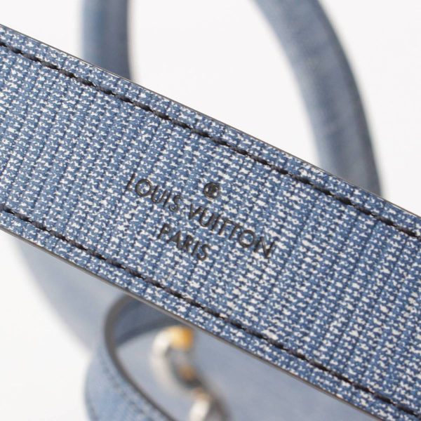 re lou sh w 00359 6 Louis Vuitton Epi Chain It PM Cadena Denim Shoulder Bag Blue