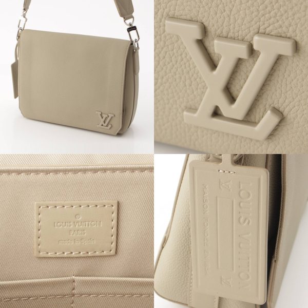 re lou sh w 00361 5 Louis Vuitton Takeoff Shoulder Bag Aerogram Leather