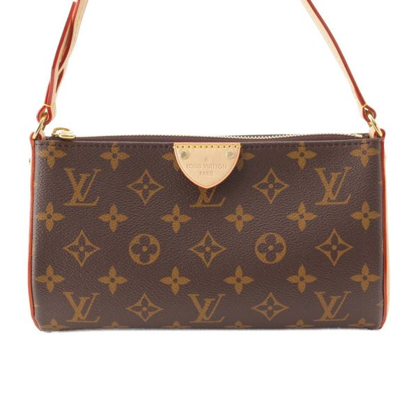 re lou sh w 00363 Louis Vuitton Monogram Pochette Tillet Accessory Pouch Brown