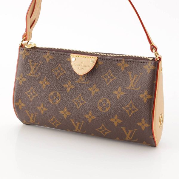 re lou sh w 00363 1 Louis Vuitton Monogram Pochette Tillet Accessory Pouch Brown