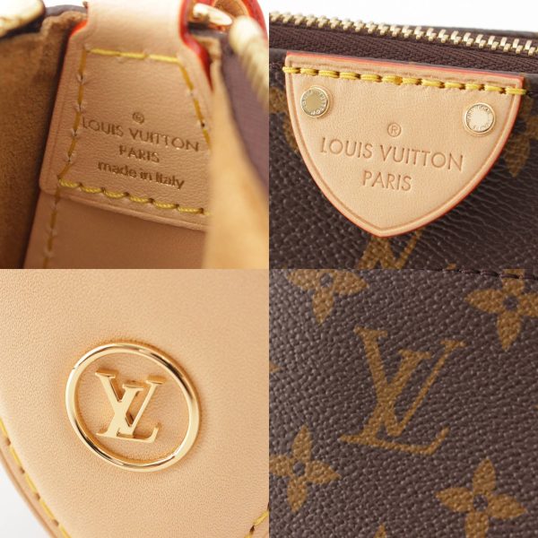 re lou sh w 00363 6 Louis Vuitton Monogram Pochette Tillet Accessory Pouch Brown