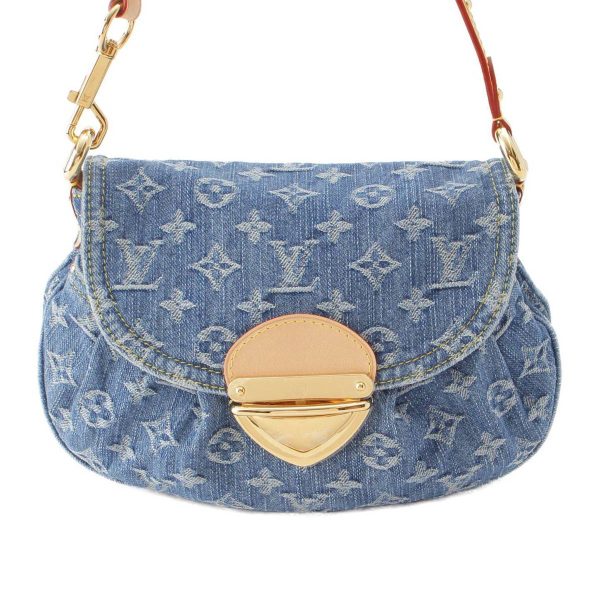 re lou sh w 00365 Louis Vuitton Denim Sunset Shoulder Bag M46829 Blue