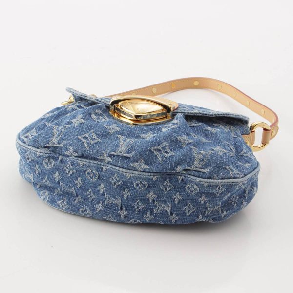 re lou sh w 00365 4 Louis Vuitton Denim Sunset Shoulder Bag M46829 Blue