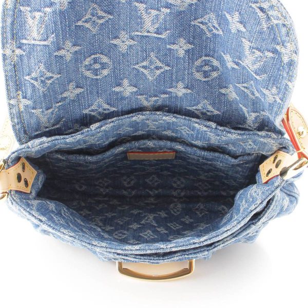 re lou sh w 00365 5 Louis Vuitton Denim Sunset Shoulder Bag M46829 Blue