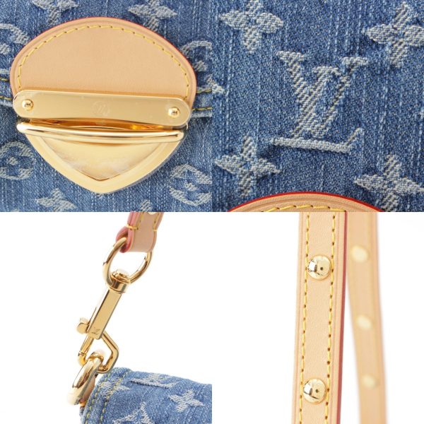 re lou sh w 00365 7 Louis Vuitton Denim Sunset Shoulder Bag M46829 Blue