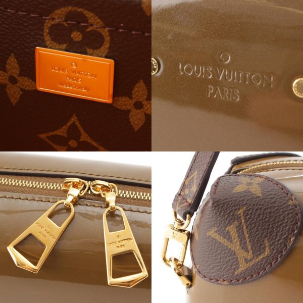 re lou sh w 00366 6 Louis Vuitton Venice Patent 2way Shoulder Bag Clutch Brown