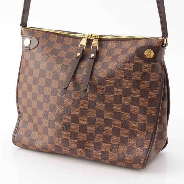 re lou sh w 00368 1 Louis Vuitton Damier Duomo Shoulder Bag N41425 Brown