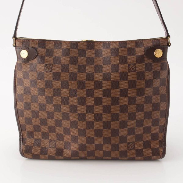 re lou sh w 00368 3 Louis Vuitton Damier Duomo Shoulder Bag N41425 Brown