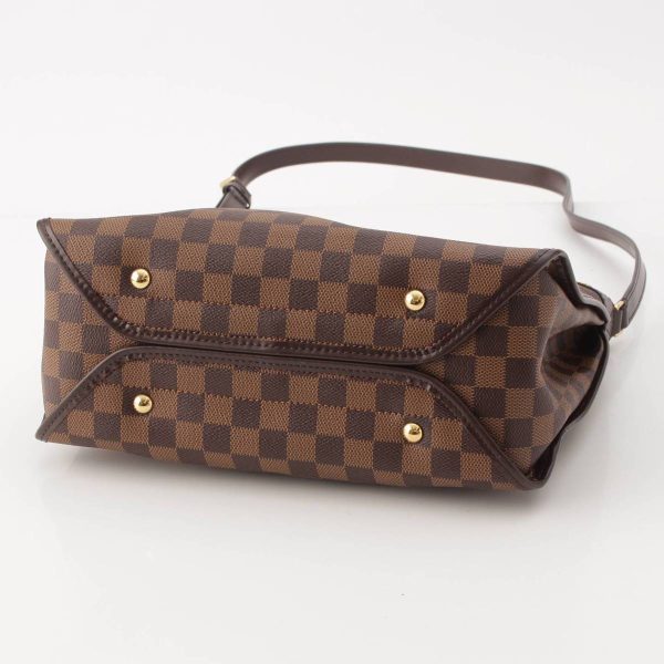 re lou sh w 00368 4 Louis Vuitton Damier Duomo Shoulder Bag N41425 Brown