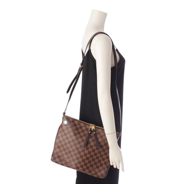 re lou sh w 00368 9 Louis Vuitton Damier Duomo Shoulder Bag N41425 Brown