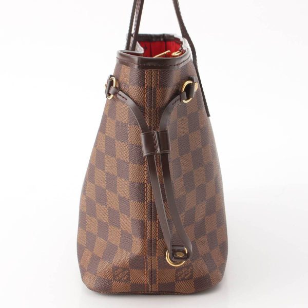 re lou to w 00130 2 Louis Vuitton Damier Neverfull PM Tote Bag Brown