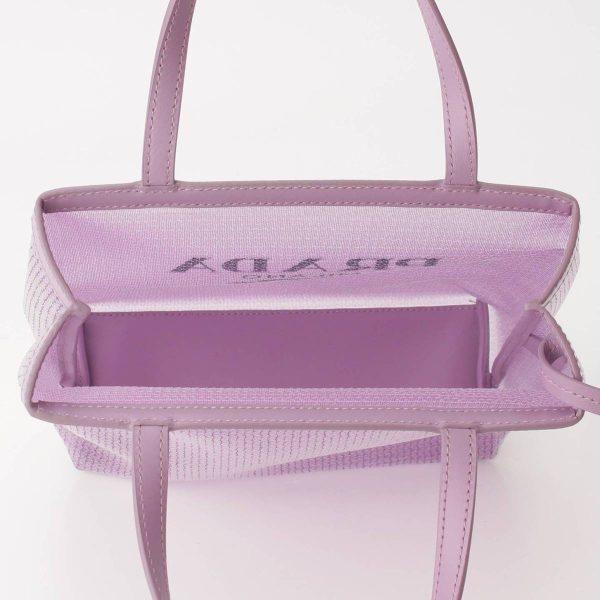 re pra ha w 00213 4 Prada Sequin Mesh Small Shopping Handbag Purple