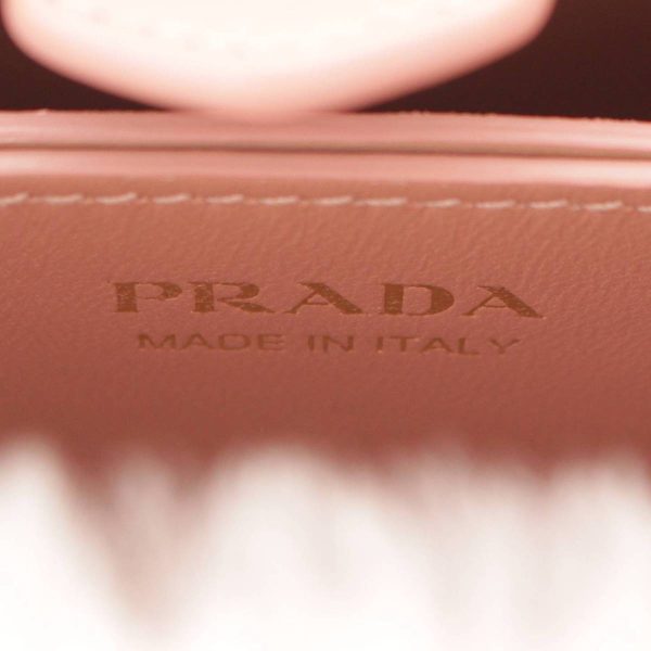 re pra ha w 00215 7 Prada Pannier Triangle Shearling Mini 2way Handbag Pink